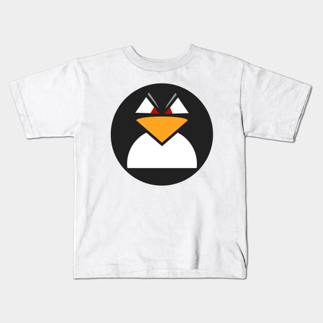 Penguin umbrage Kids T-Shirt by GoranDesign